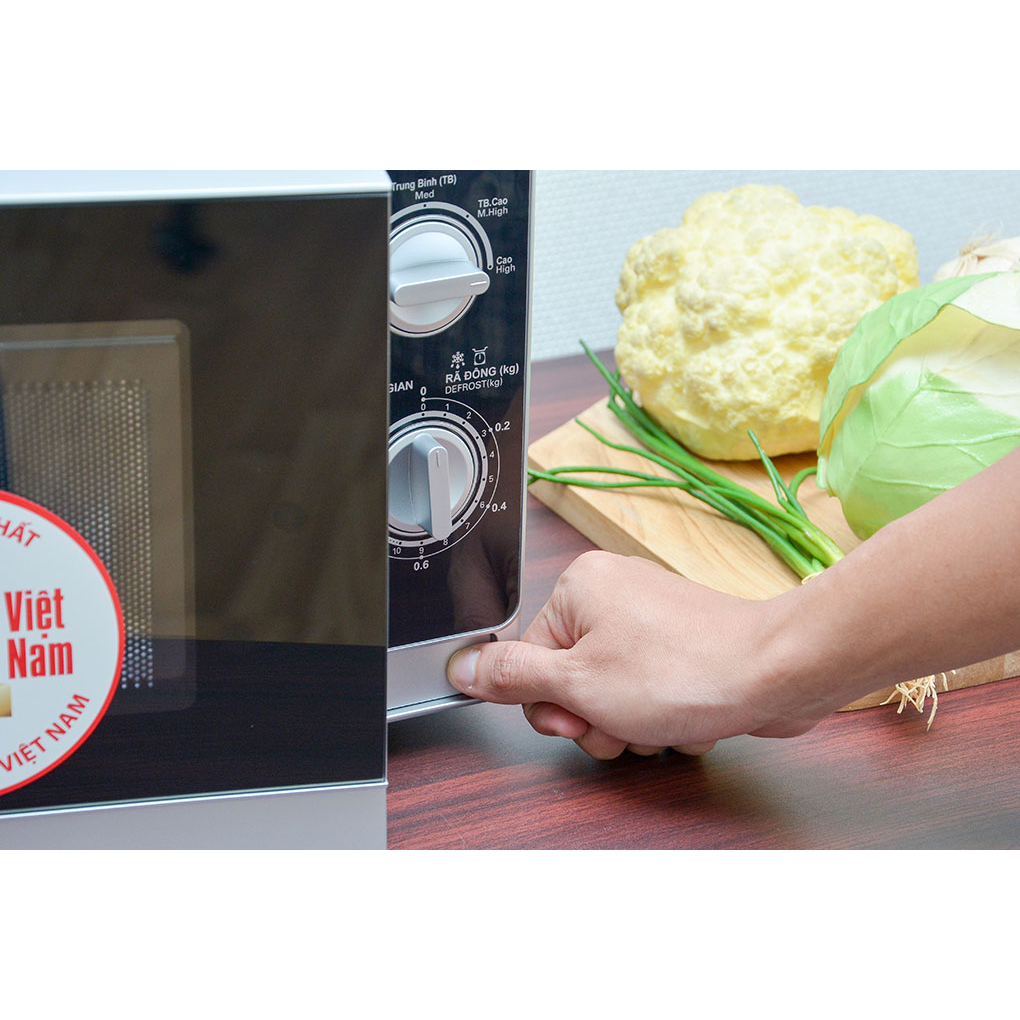 Lò vi sóng Sharp R-205VN-S 20 lít, không nướng, chính hãng, bảo hành 12 tháng