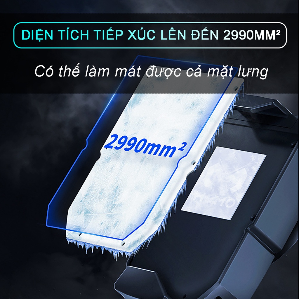 Quạt tản nhiệt sò lạnh gaming MEMO DLA2 làm lạnh nhanh chống ồn tăng FPS giảm giật lag khi chơi game mobile Liên Quân FF