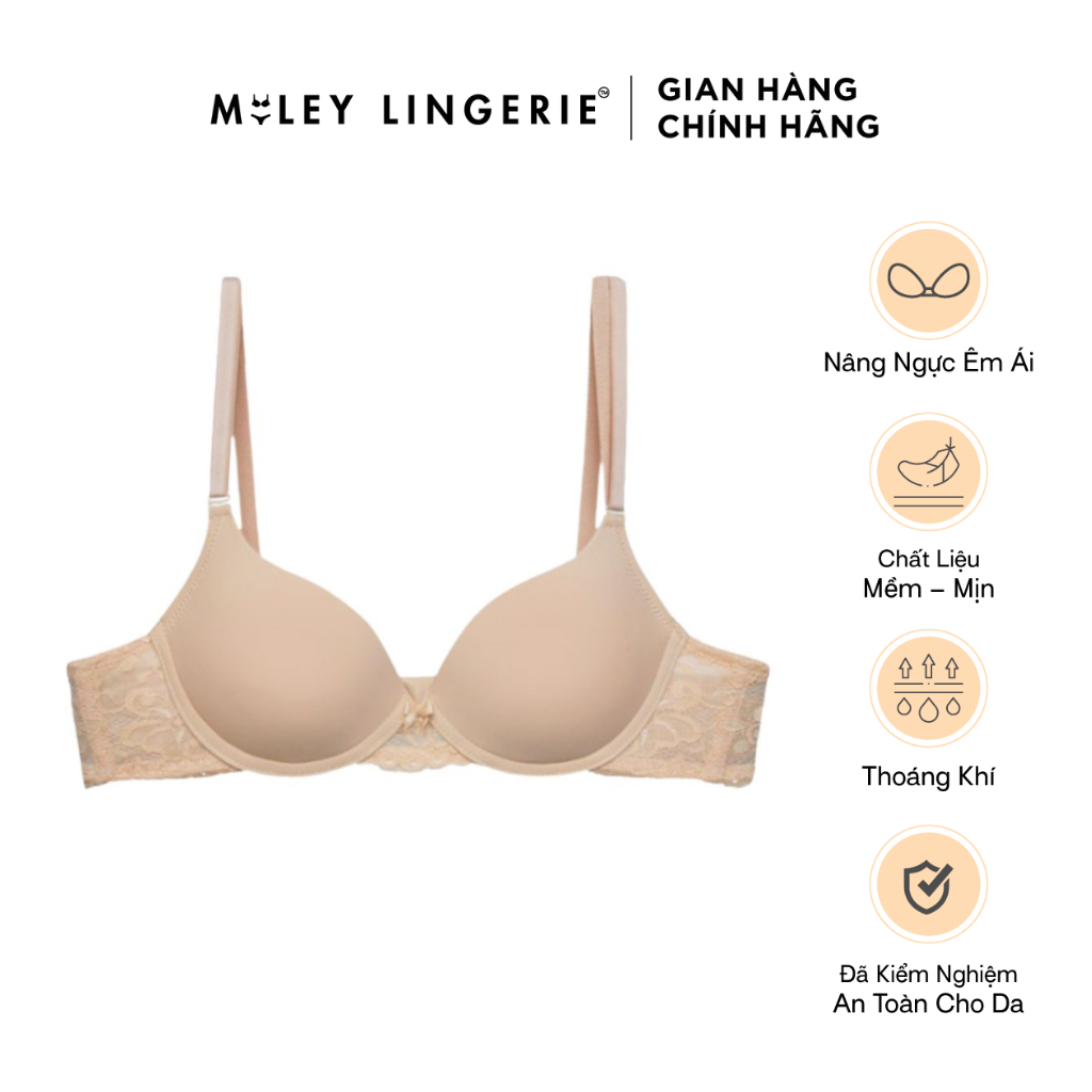 Bộ Đồ Lót Cúp Tròn Phối Ren Splendid Flower Miley Lingerie BRM002_ FCM04