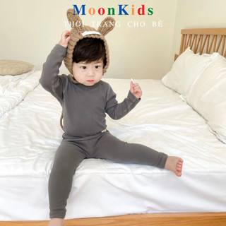 Bộ cổ 3 phân cho bé trai💖bozip100%💖Bộ Thu Đông cho bé,bộ dữ nhiệt bé trai, bé gái từ 6-19kg,Đồ bộ cổ lọ cho bé