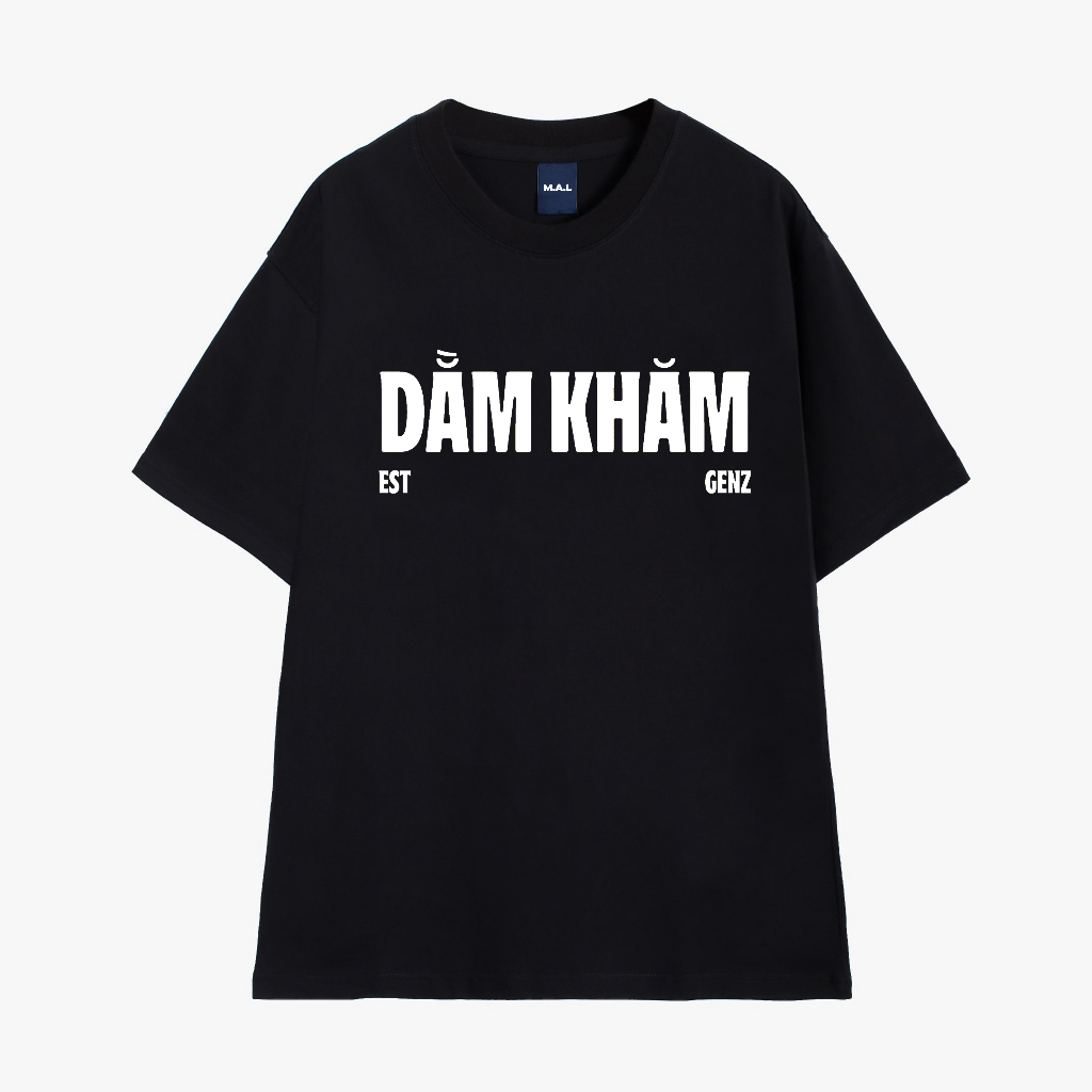 Áo Thun Tay Lỡ Oversize DẰM KHĂM , Áo Phông Unisex Nam Nữ Form Rộng Thời Trang -MALUNI023- MAL STORE