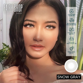 Kính Áp tròng SNOW GRAY 14.0 - Kính Áp Tròng FAIRY SHOP CONTACT LENS độ 0 đến 6