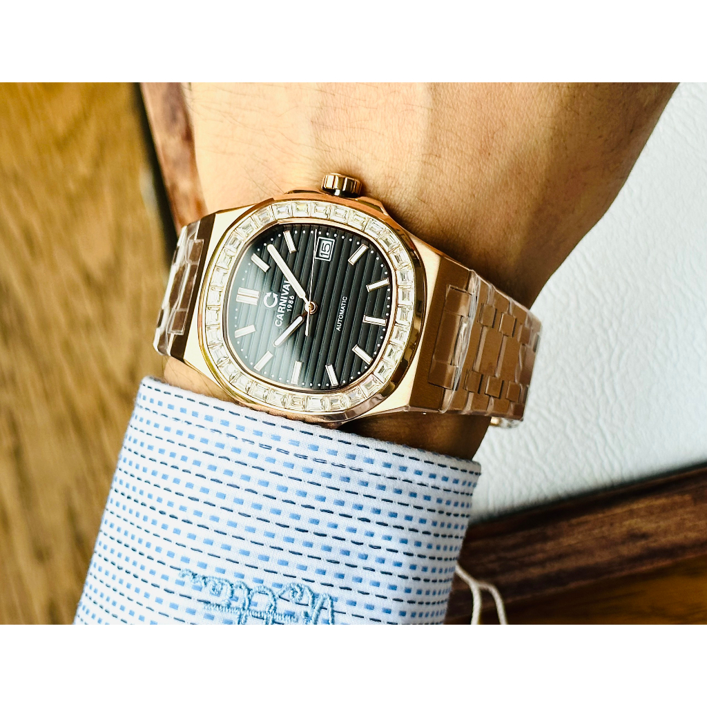 Đồng Hồ Nam Carnival Nautilus 8108G Chính Hãng Tặng Kèm Dây Da Cao Cấp