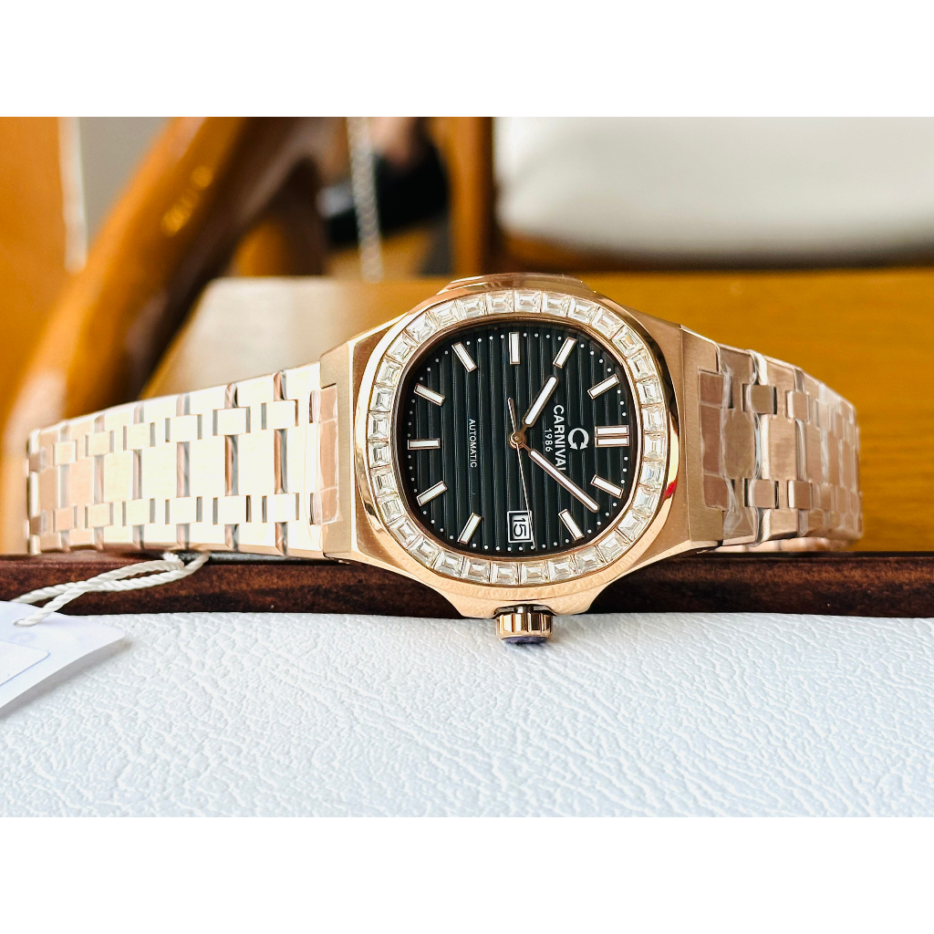 Đồng Hồ Nam Carnival Nautilus 8108G Chính Hãng Tặng Kèm Dây Da Cao Cấp