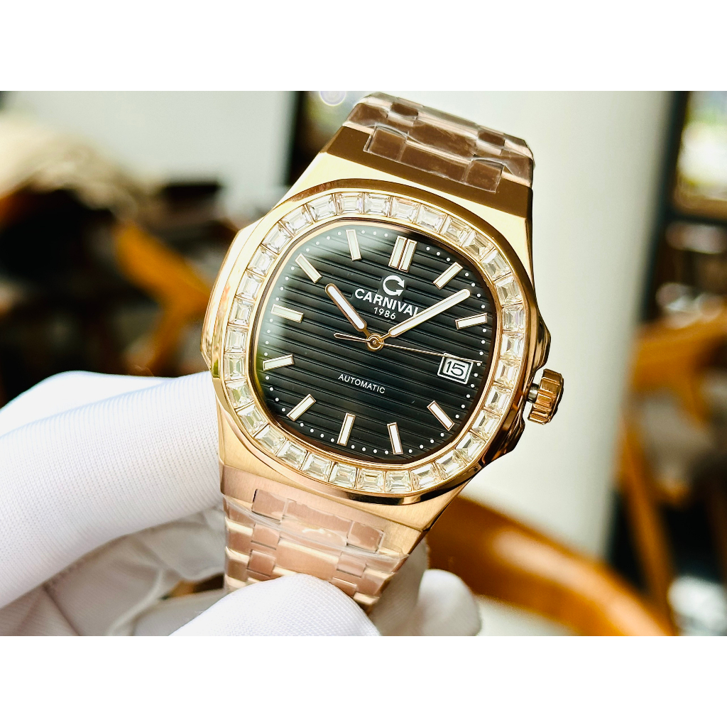 Đồng Hồ Nam Carnival Nautilus 8108G Chính Hãng Tặng Kèm Dây Da Cao Cấp