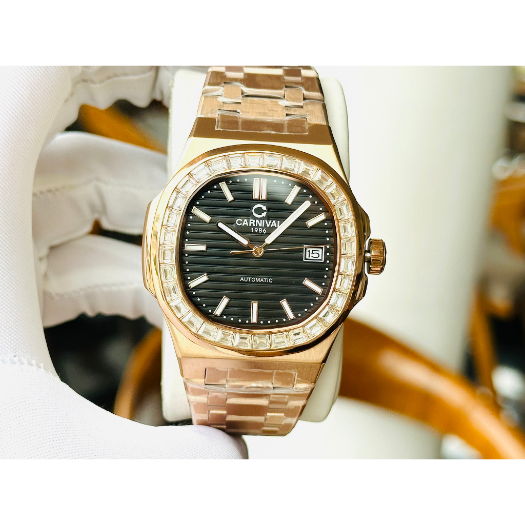 Đồng Hồ Nam Carnival Nautilus 8108G Chính Hãng Tặng Kèm Dây Da Cao Cấp