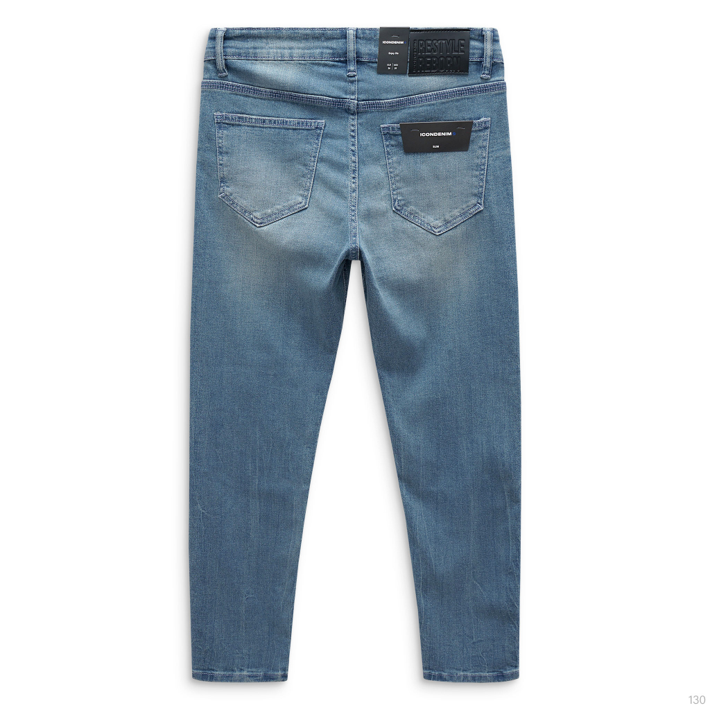 Quần Jeans Nam ICONDENIM Slimfit Dark Blue Wash QJID0130