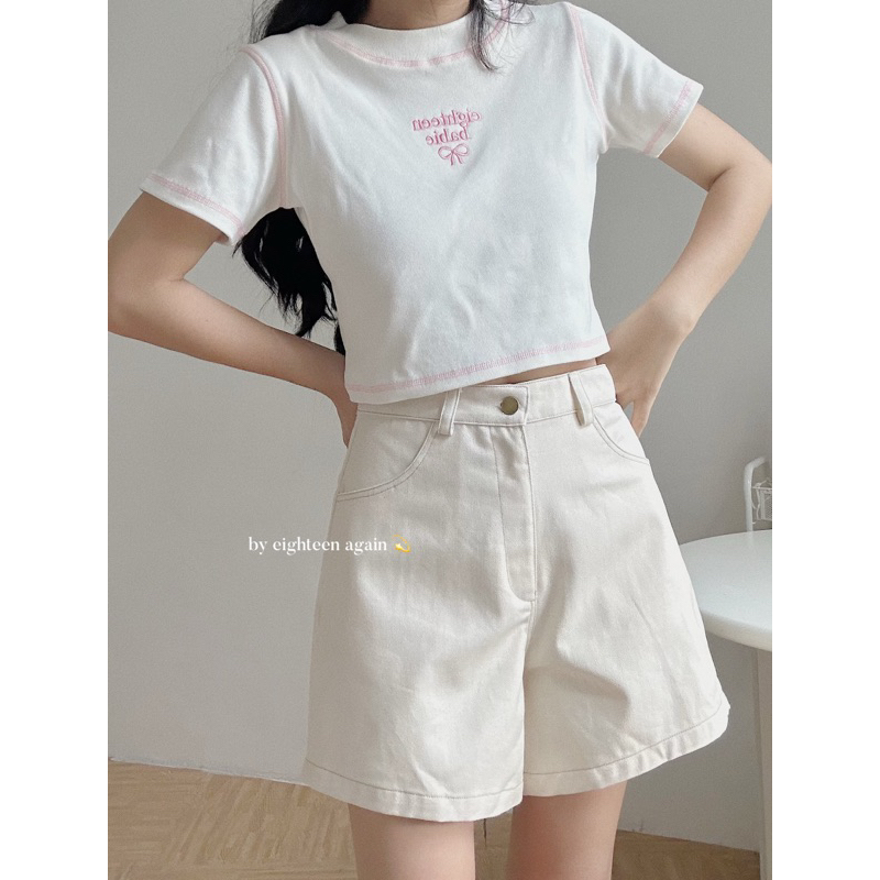 Quần denim short Nimo 18made ✿ 𝐁𝐲 𝐄𝐢𝐠𝐡𝐭𝐞𝐞𝐧 𝐀𝐠𝐚𝐢𝐧