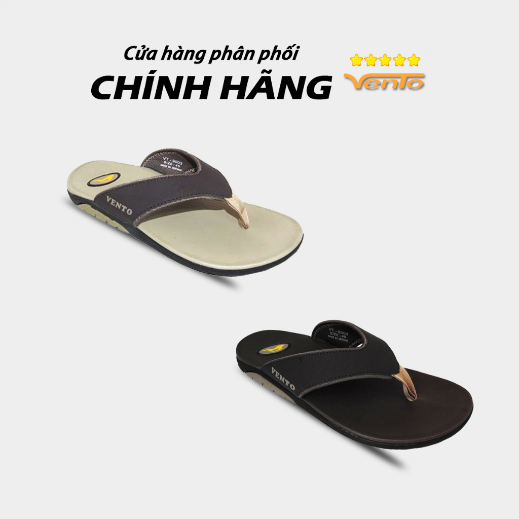 Dép Nam Hiệu Vento - Dép Xỏ Ngón Mã VT8003B (Đen)