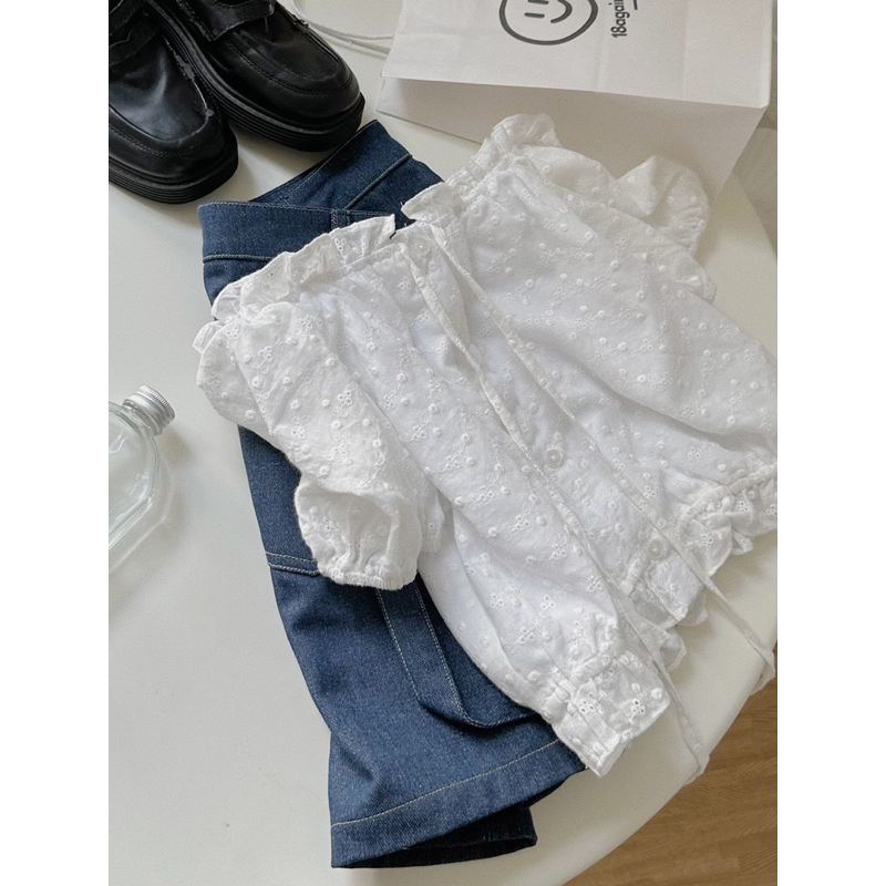 Áo kiểu xô hoa Lia 18made ✿ 𝐁𝐲 𝐄𝐢𝐠𝐡𝐭𝐞𝐞𝐧 𝐀𝐠𝐚𝐢𝐧