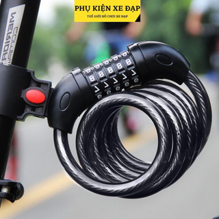 Khoá dây 5 số cao cấp cho xe đạp