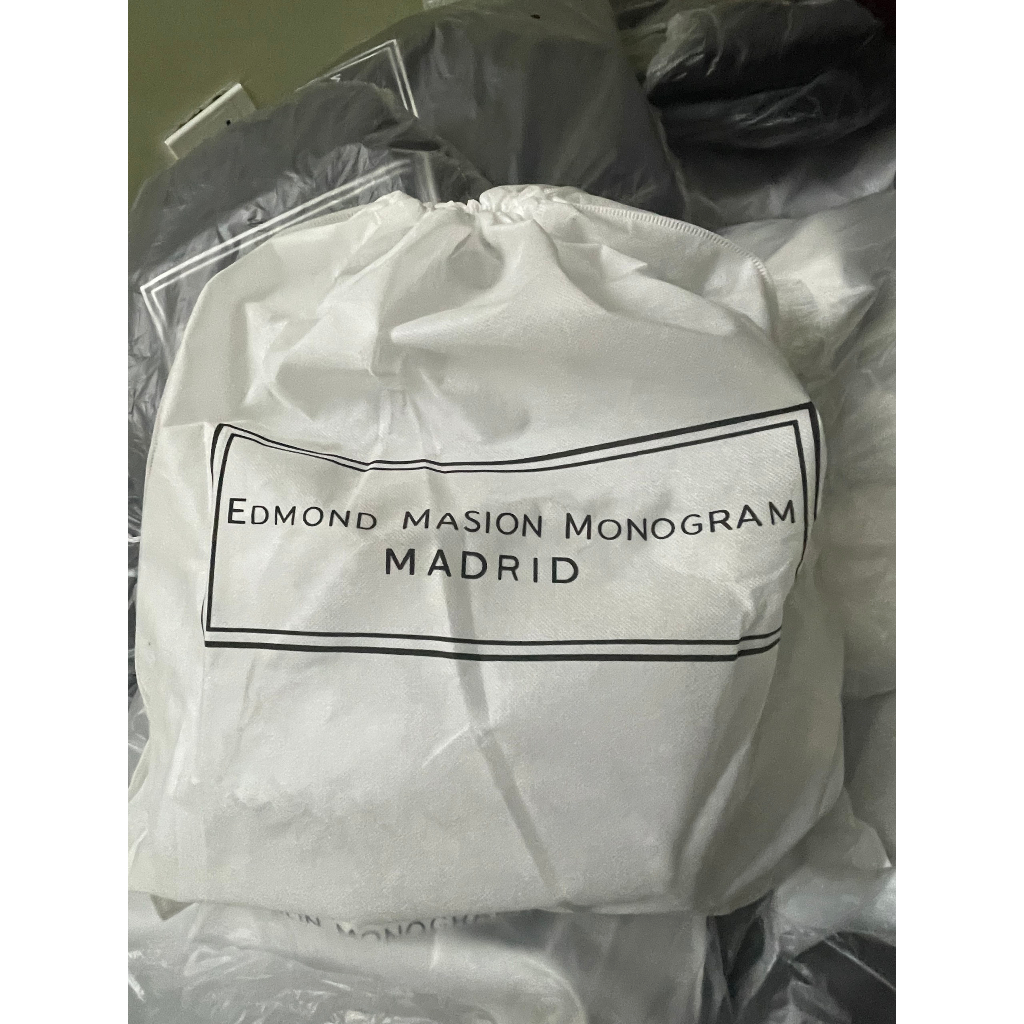 [CHÍNH HÃNG] Balo Edmond Maison Monogram Trắng Đầy Đủ Phụ Kiện