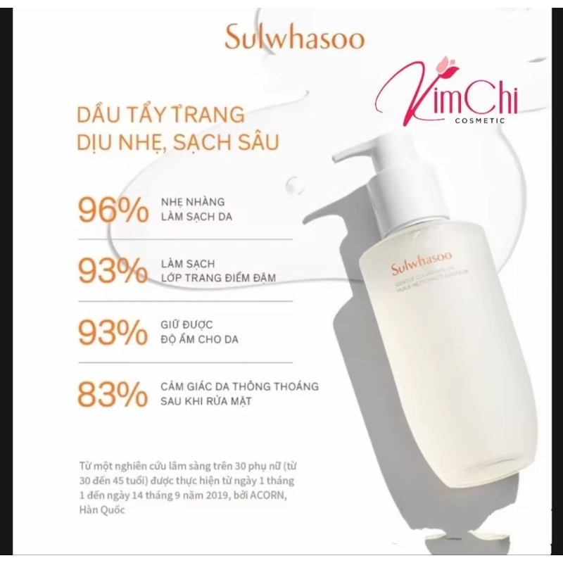 Dầu tẩy trang siêu sạch diệu nhẹ oil sulwhasoo 50ml