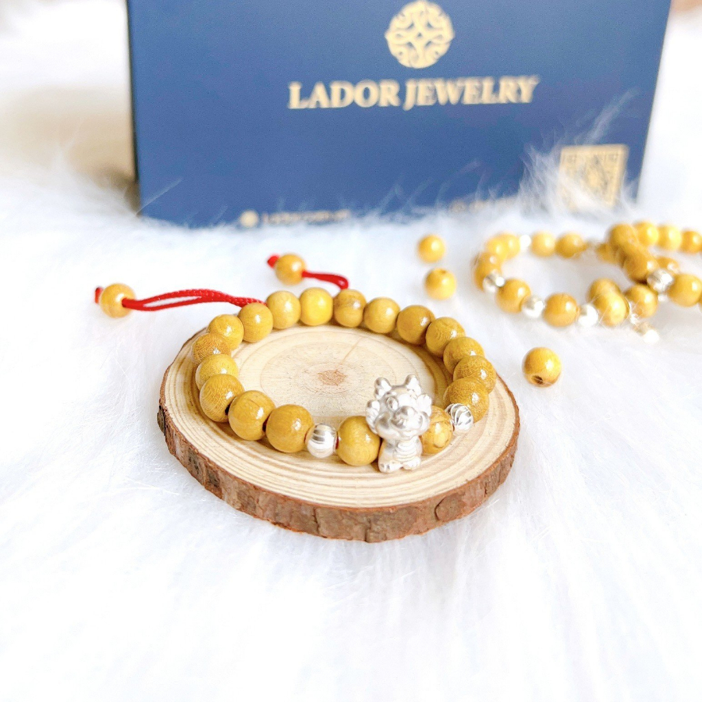 Vòng dâu tằm cho bé sơ sinh Charm tuổi Rồng năm Thìn 7 Bi Và 9 Bi Cho Bé Trai Và Gái Lador Jewelry