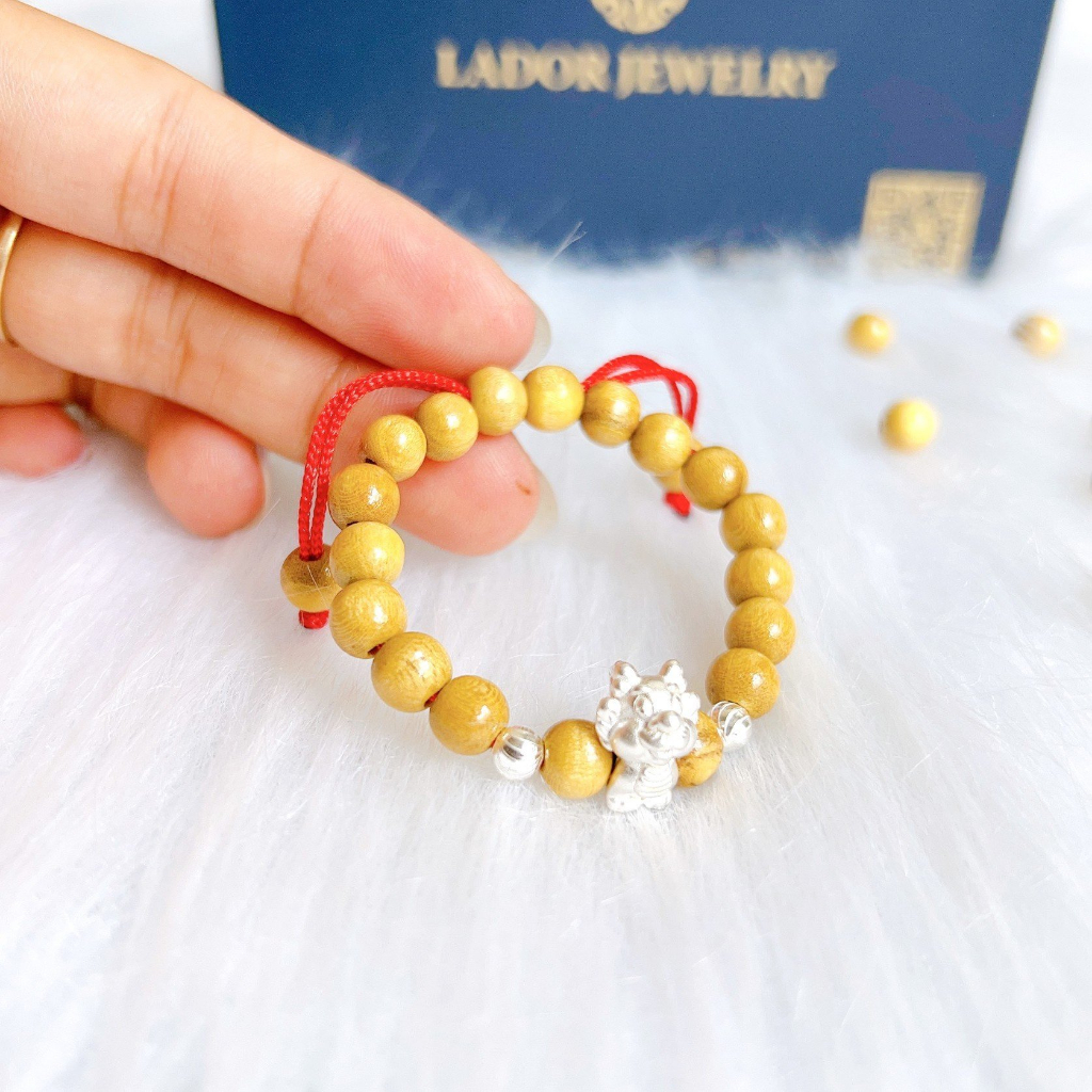 Vòng dâu tằm cho bé sơ sinh Charm tuổi Rồng năm Thìn 7 Bi Và 9 Bi Cho Bé Trai Và Gái Lador Jewelry