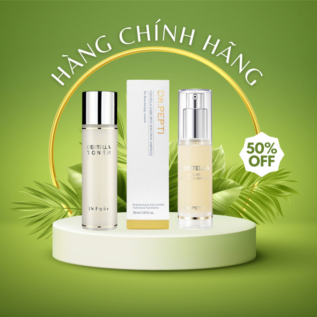 SERUM TRẮNG DA + Nước Hoa Hồng Dr.Pepti Centella