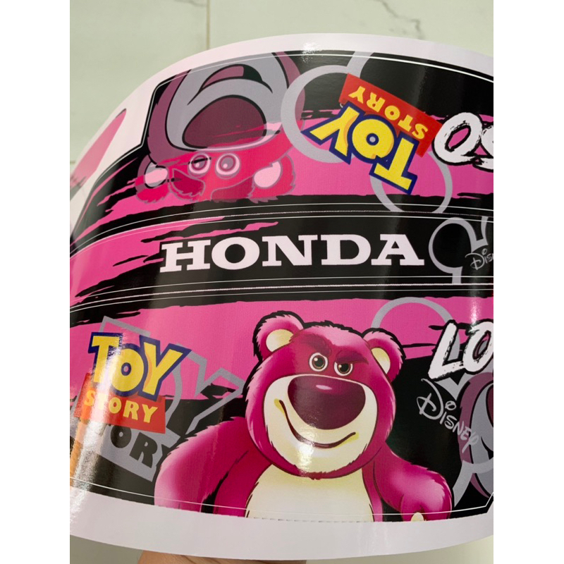 Bộ tem dán xe Dream gấu hồng hàng nhập Thái Lan thiết kế chất lượng cao dành trang trí riêng cho dòng xe này