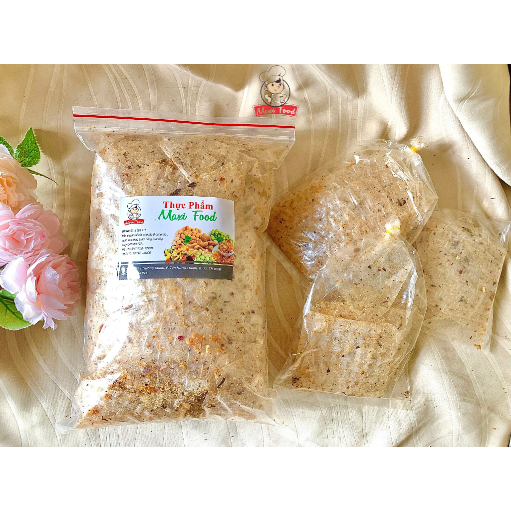 Bánh tráng muối nhuyễn xì ke nhiều vị 500G MAXIFOOD