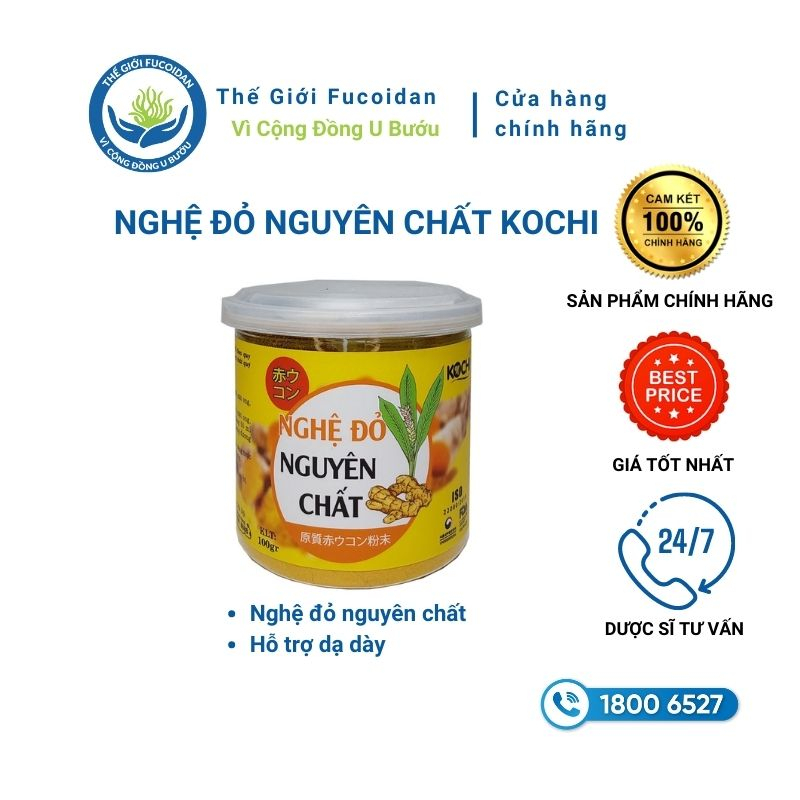 Nghệ Đỏ KOCHI nguyên chất - Hộp 100g