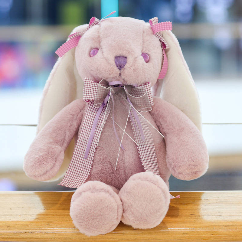 Thỏ bông tai dài phong cách lolita, thú nhồi bông dễ thương cho bé