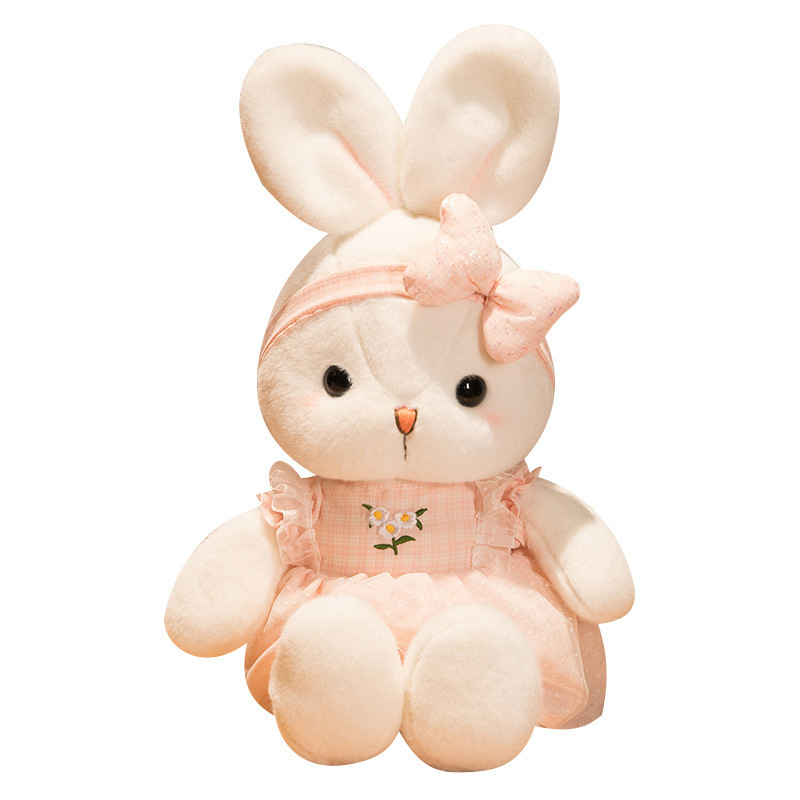 Gấu bông thỏ daisy mặc váy dễ thương cho bé