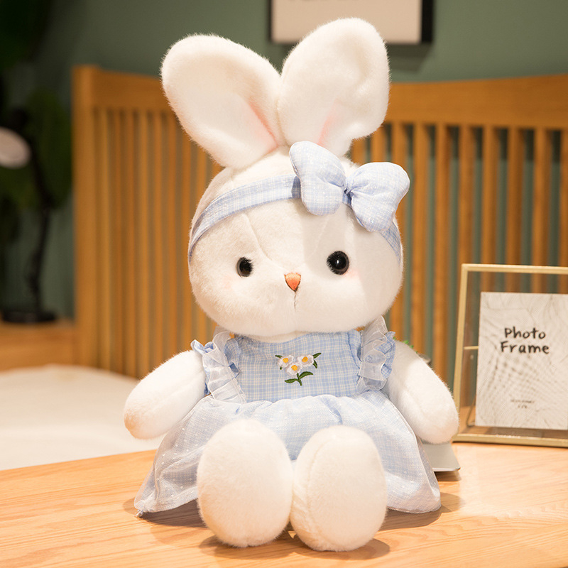 Gấu bông thỏ daisy mặc váy dễ thương cho bé