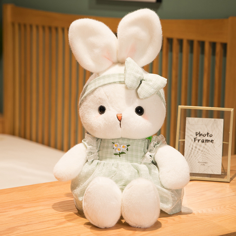 Gấu bông thỏ daisy mặc váy dễ thương cho bé