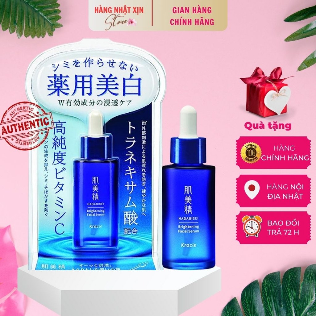 Serum huyết thanh Kracie hadabisei tinh chất dưỡng ẩm làm trắng da mặt Nhật Bản 30ml|HÀNG NHẬT XỊN STORE