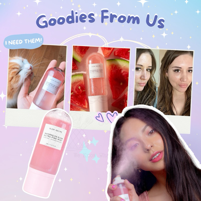 Xịt khoáng Dưa Hấu GLOW RECIPE - Watermelon Glow Ultra-Fine Mist SALE 50% !!