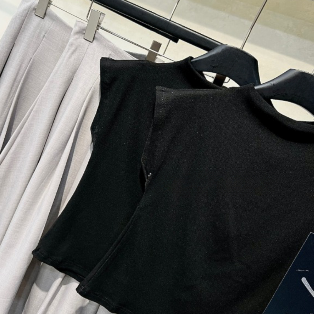 Sét đồ nữ PHUONGMOON, áo sát nách cánh tiên mix chân váy xòe dài