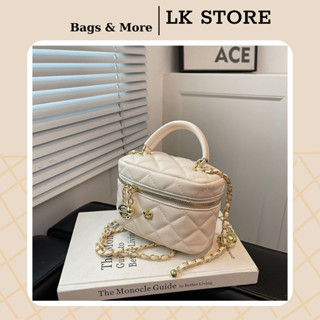 Túi xách nữ túi cốp phối bông hoa chất liệu da thêu thời trang nữ tính LK346