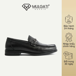 Giày lười nam mulgati horsebit loafer da bò cao cấp vân caro đai kim loại - a258c-a2