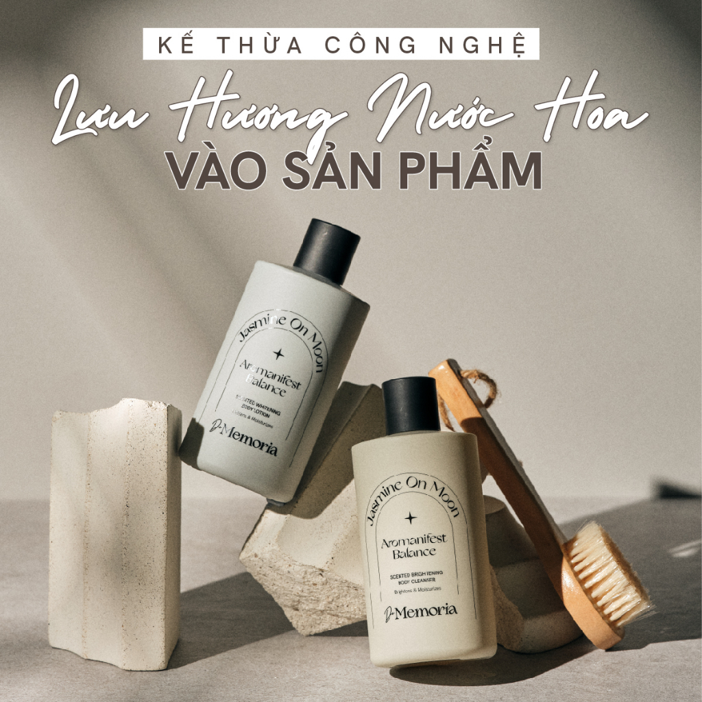 Sữa Tắm Và Dưỡng Thể Trắng Da Hương Nước Hoa Thư Giãn De Memoria 300ml/chai