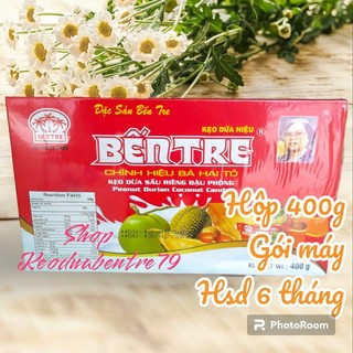 Kẹo dừa Bến Tre đậu phộng sầu riêng gói máy