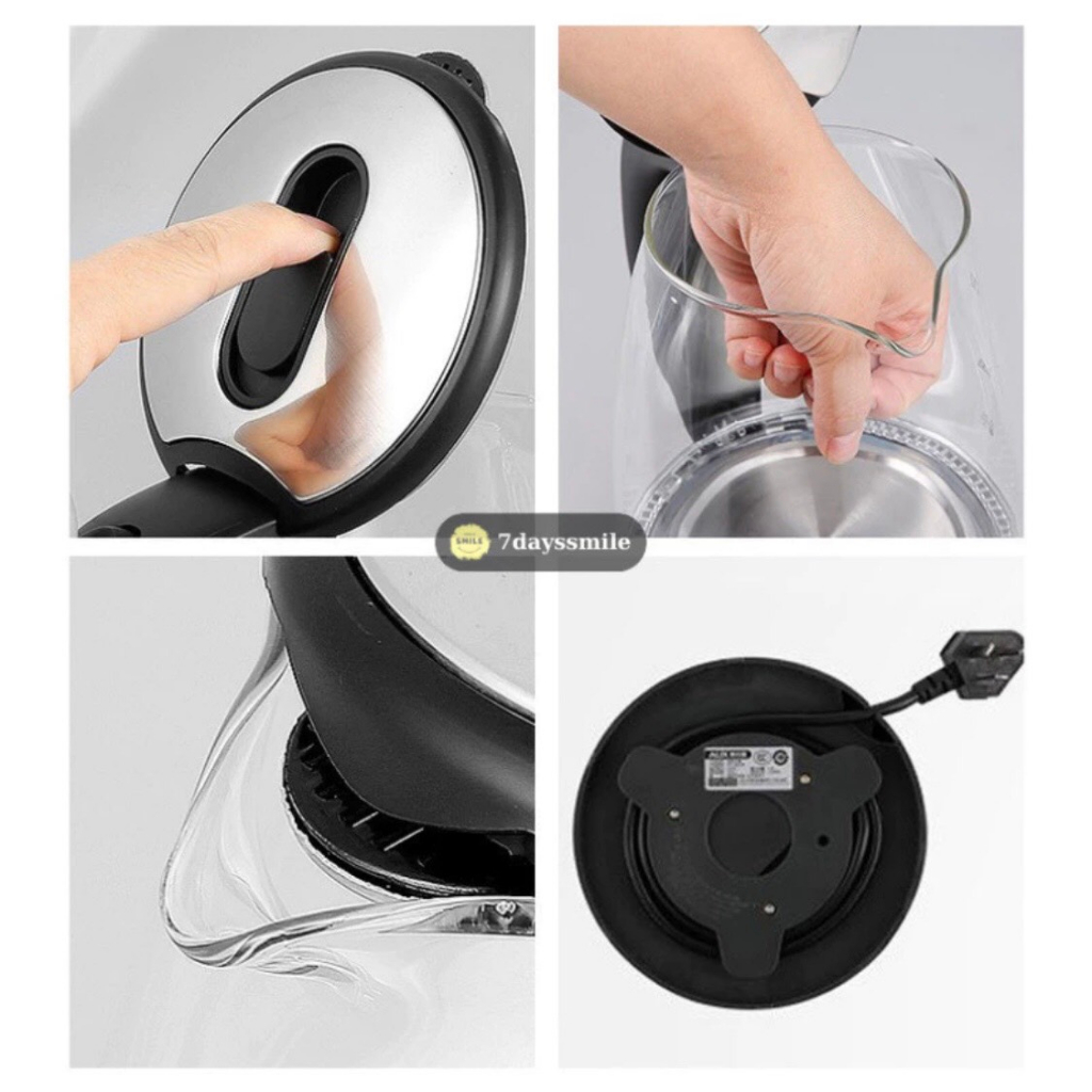 Ấm Siêu Tốc Thủy Tinh Cao Cấp 2.0L Công Suất 1500w | BigBuy360 - bigbuy360.vn