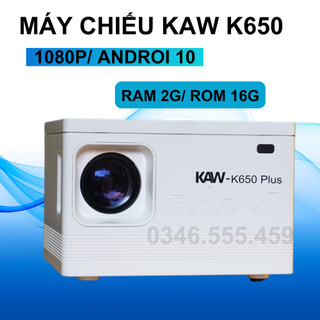 Máy Chiếu Mini KAW Hệ Điều Hành Android 9.0 + Kết nối Điện thoại + Full HD 1080 - Bảo Hành 12 Tháng