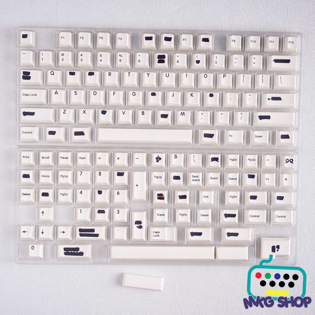 Keycap Bút xóa nhựa PBT dyesub rẻ đẹp, 140 nút cherry profile