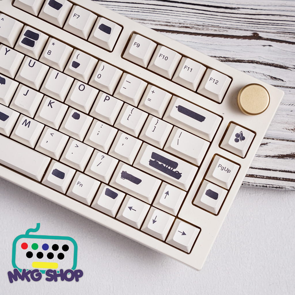Keycap Bút xóa nhựa PBT dyesub rẻ đẹp, 140 nút cherry profile