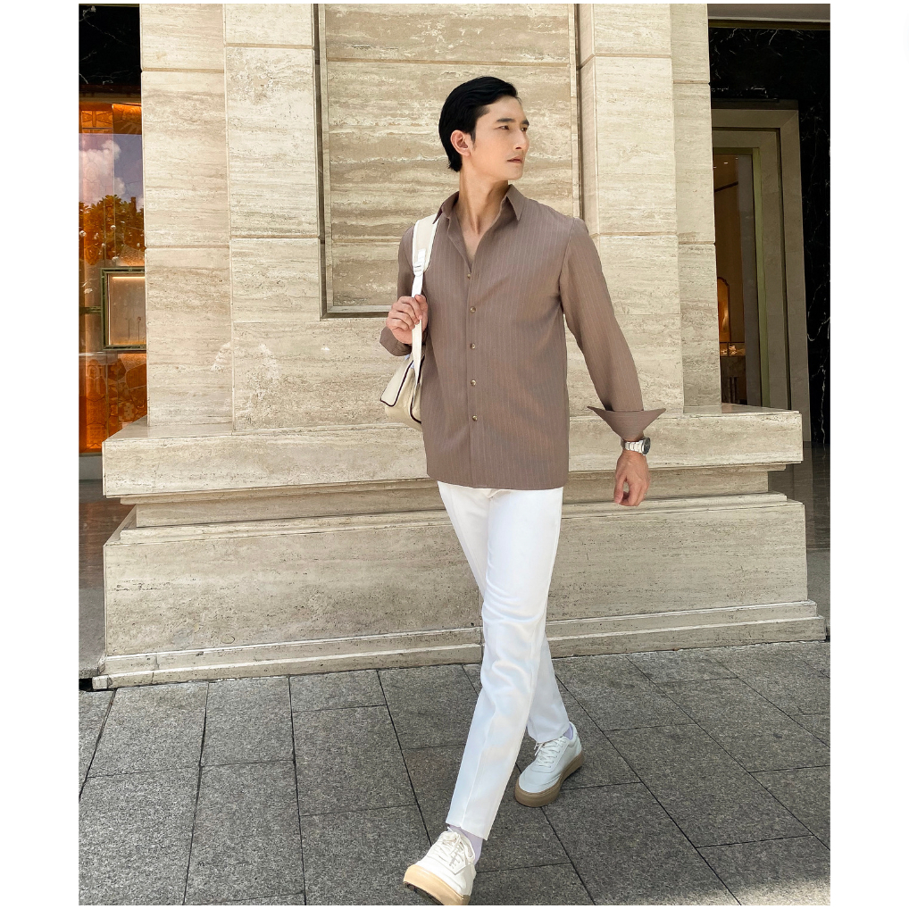 Áo sơ mi nam dài tay cổ bẻ, form dáng thoải mái chuẩn form MANDY | NAU L0.T9