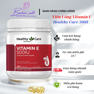 Viên uống bổ sung Vitamin E Healthy Care 500IU 200 viên của Úc