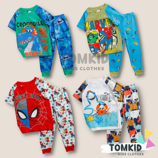 Đồ dài cho bé trai đồ bộ cho bé chất THUN COTTON BORIP 9-46kg Tomkids