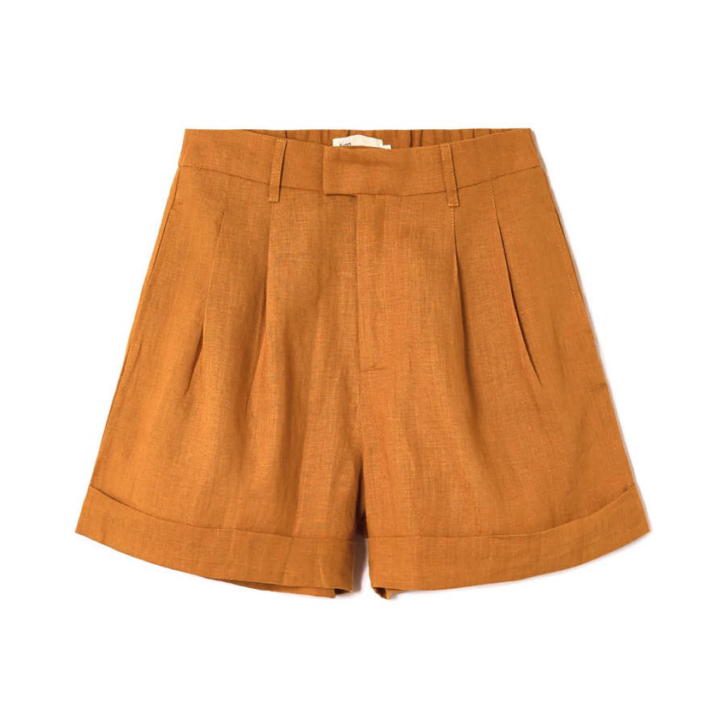 Quần short nữ có túi TimTay chất vải linen lưng thun thoải mái cao cấp - Cửa Hàng Chính Hãng
