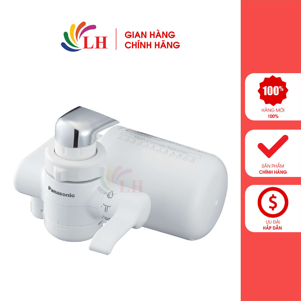 Bộ lọc nước tại vòi Panasonic TK-CJ300-WVN - Hàng chính hãng - Loại bỏ 17 tạp chất