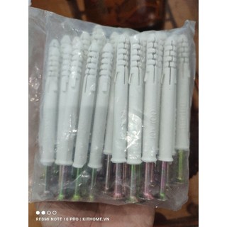 Vít lắp đặt 10x100 | vít nở sài gòn | vít bê tông 10 mm | nở nhựa thông minh | vít nở | đơn vị 1 chiếc