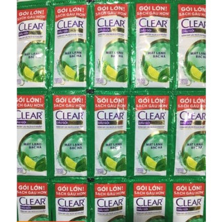 Dây dầu gội clear mát lạnh bạc hà/ clear táo/ clear men