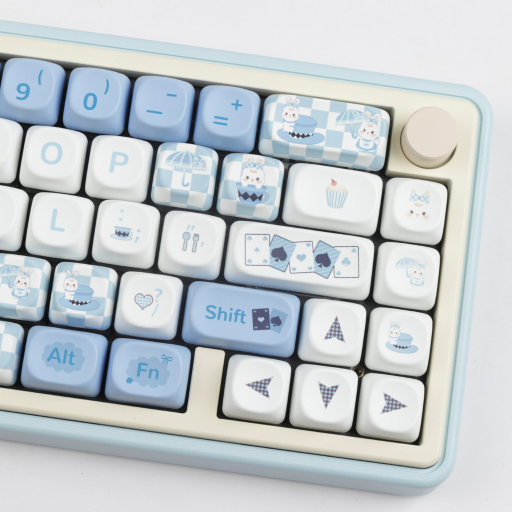 Keycap Cho Bàn Phím Cơ Alice Rabbit MOA Profile 142 Phím | EZPC