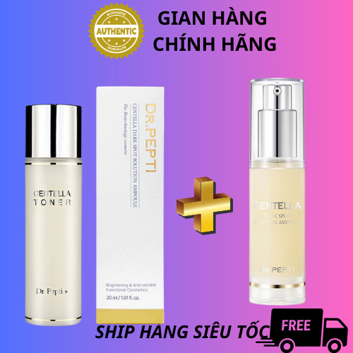 SERUM TRẮNG DA + Nước Hoa Hồng Dr.Pepti Centella