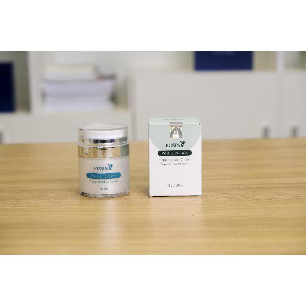Combo Bộ Kem Nám Tàn Nhang, Dưỡng Trắng, Mờ Thâm Ngày Và Đêm FUSIN WHITE CREAM lọ 30ml | BigBuy360 - bigbuy360.vn
