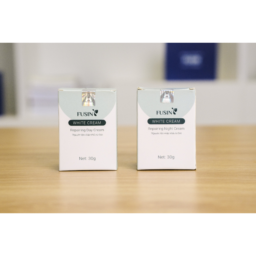 Combo Bộ Kem Nám Tàn Nhang, Dưỡng Trắng, Mờ Thâm Ngày Và Đêm FUSIN WHITE CREAM lọ 30ml | BigBuy360 - bigbuy360.vn