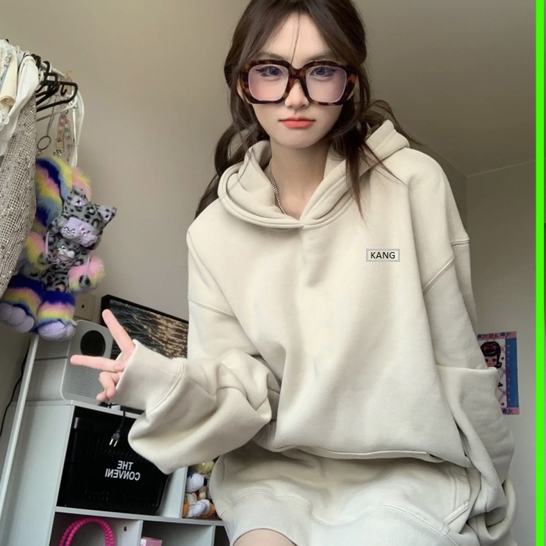 Áo hoodie Kang phong cách Hàn Quốc nam nữ form rộng mới nhất